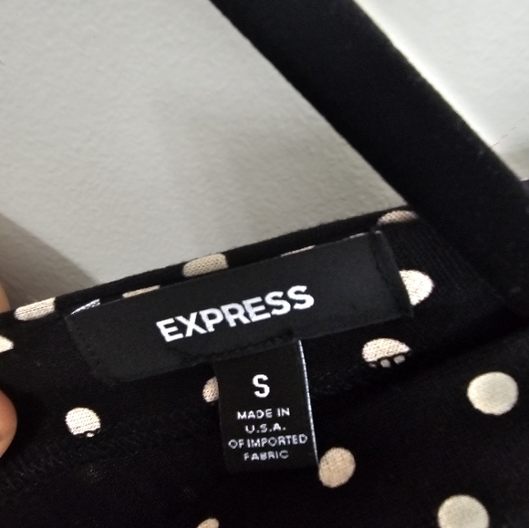Express Polka Dot Mini Dress Small - Picture 2 of 3